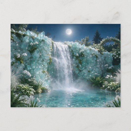 Carte Postale Cascade d'aquamarine de mars (Devant)