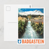 Carte Postale cascade de Bad Gastein, Autriche (Devant / Derrière)