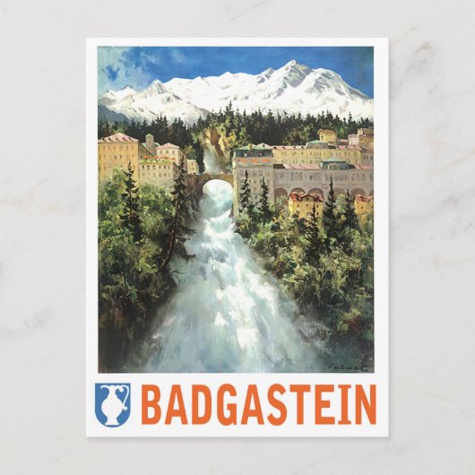 Carte Postale cascade de Bad Gastein, Autriche (Devant)