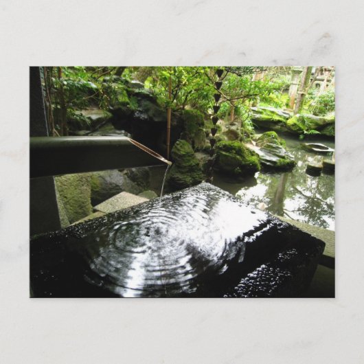 Carte Postale Cascade de Bambou au Japon (Devant)