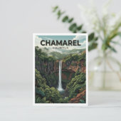 Carte Postale Cascade de Chamarel Maurice (Debout devant)