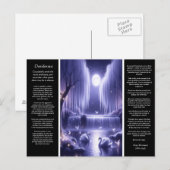 Carte Postale Cascade de Desiderata : Chutes radieuses (Devant / Derrière)