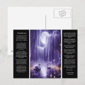 Carte Postale Cascade de Desiderata : Cours d'eau isolé du couch (Devant / Derrière)