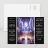 Carte Postale Cascade de Desiderata : Luminosité de cygne tranqu (Devant / Derrière)