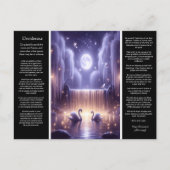 Carte Postale Cascade de Desiderata : Luminosité de cygne tranqu (Devant)