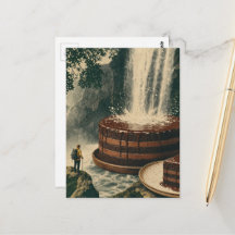 Cascade de gâteau au chocolat Art surréaliste