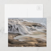Carte Postale Cascade de Godafoss, hiver, Islande (Devant / Derrière)