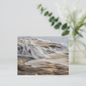 Carte Postale Cascade de Godafoss, hiver, Islande (Debout devant)
