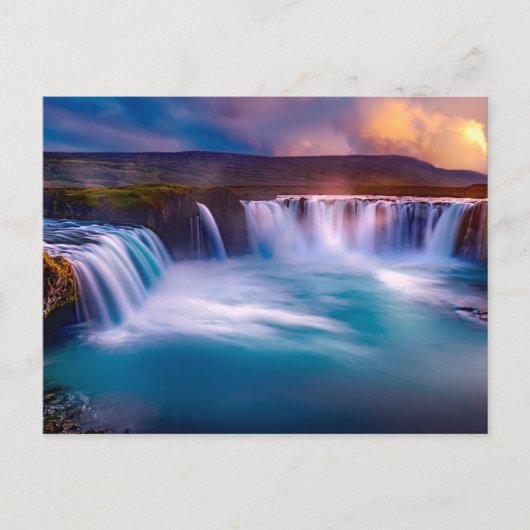 Carte Postale Cascade de Godafoss, Islande Beau paysage (Devant)