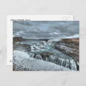 Carte Postale Cascade de Gullfoss, Islande (Devant / Derrière)