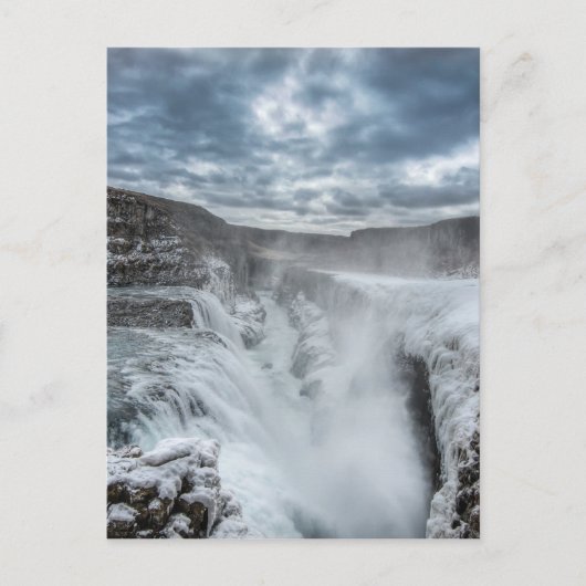 Carte Postale Cascade de Gullfoss, Islande (Devant)