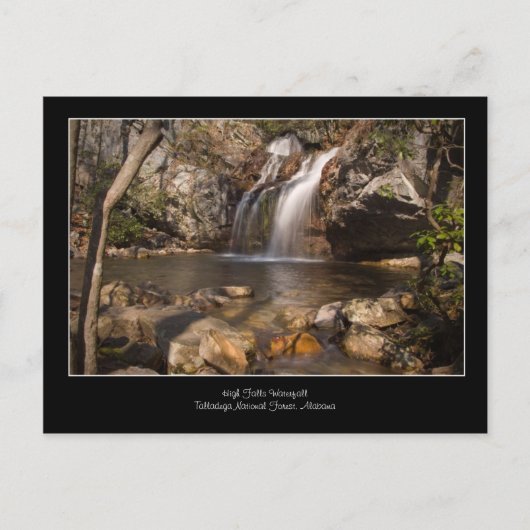 Carte Postale Cascade de High Falls, forêt nationale de Talladeg (Devant)