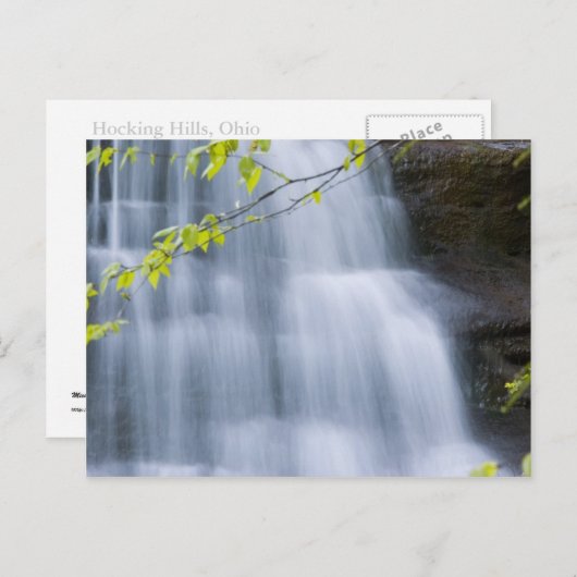 Carte Postale Cascade de Hocking Hills (Devant / Derrière)