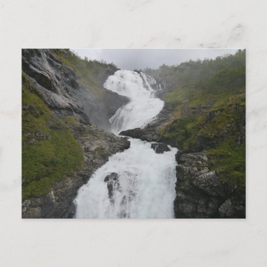Carte Postale Cascade de Kjosfossen, Flåm, Norvège (Devant)