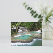 Carte Postale Cascade de Kuang Si, nature, (Debout devant)