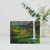 Carte Postale Cascade de la forêt tropicale (Debout devant)