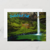 Carte Postale Cascade de la forêt tropicale (Devant / Derrière)