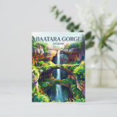 Carte Postale Cascade de la gorge de Baatara Liban (Debout devant)