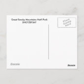 Carte Postale Cascade de montagne fumée II (Dos)