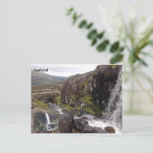 Carte Postale Cascade de passage de Connor, Dingle, Cie. Kerry, (Debout devant)