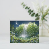 Carte Postale Cascade de péridot d'août (Debout devant)