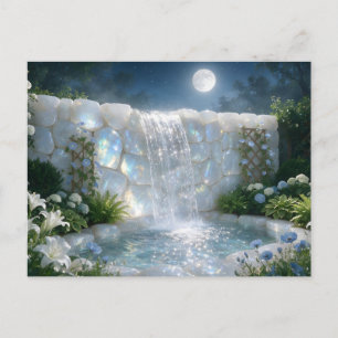 Carte Postale Cascade de pierre de lune de juin