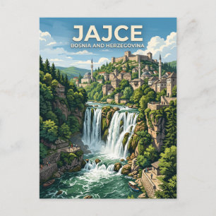 Carte Postale Cascade de Pliva Bosnie-Herzégovine
