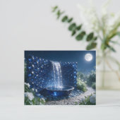 Carte Postale Cascade de saphir de septembre (Debout devant)