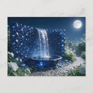 Carte Postale Cascade de saphir de septembre