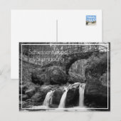 Carte Postale Cascade de Schiessentumpel Luxembourg Monochrome (Devant / Derrière)