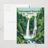 Carte Postale Cascade de Sekumpul Indonésie (Devant / Derrière)
