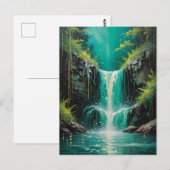 Carte Postale Cascade de sérénité (Devant / Derrière)
