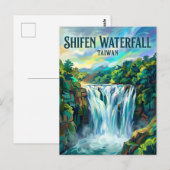 Carte Postale Cascade de Shifen Taïwan (Devant / Derrière)