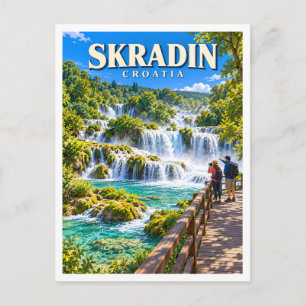 Carte Postale Cascade de Skradinski Buk Voyage en Croatie