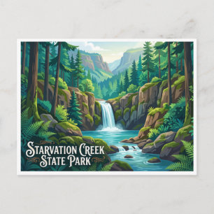 Carte Postale Cascade de Starvation Creek State Park Cascade Loc
