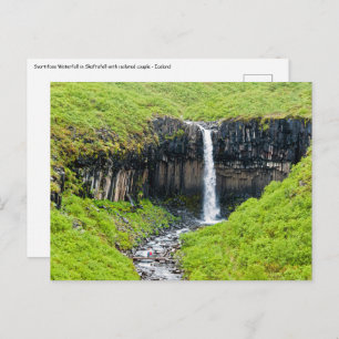 Carte Postale Cascade de Svartifoss à Skaftafell - Islande