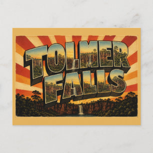 Carte Postale Cascade de Tolmer NT Australie Forêt de Mousson