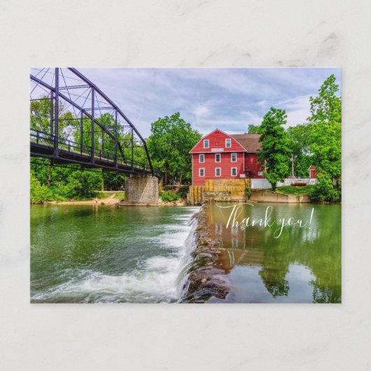 Carte Postale Cascade de War Eagle Creek Merci (Devant)