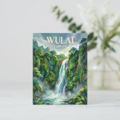 Carte Postale Cascade de Wulai Taïwan (Debout devant)