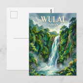 Carte Postale Cascade de Wulai Taïwan (Devant / Derrière)