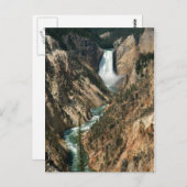 Carte Postale Cascade de Yellowstone (Devant / Derrière)