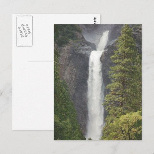 Carte Postale Cascade de Yosemite (Devant / Derrière)