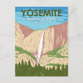 Carte Postale Cascade de Yosemite National Park California (Devant)