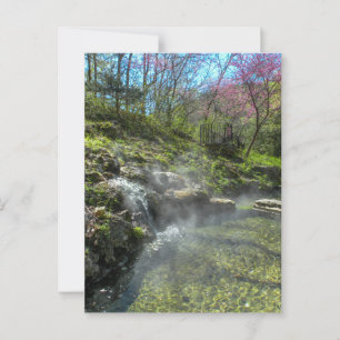 Carte Postale Cascade d'eau chaude