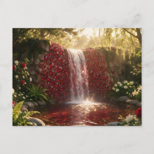 Carte Postale Cascade d'eau de rubis de juillet