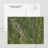 Carte Postale Cascade des Rocheuses (Devant / Derrière)
