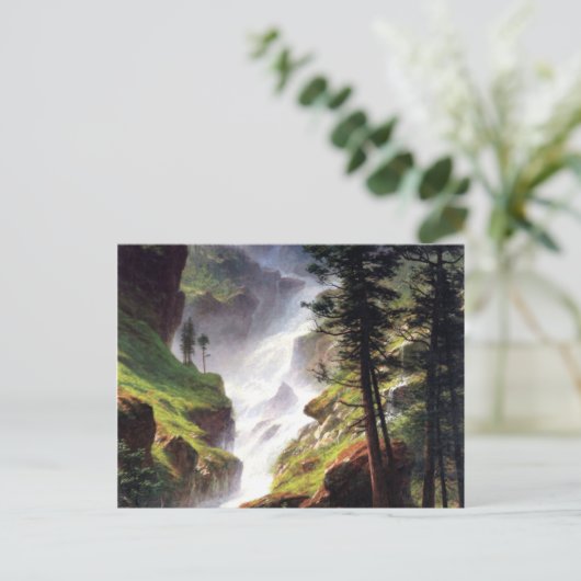 Carte Postale Cascade des Rocheuses - Albert Bierstadt (Debout devant)