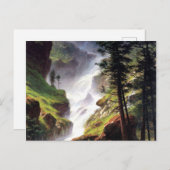 Carte Postale Cascade des Rocheuses - Albert Bierstadt (Devant / Derrière)