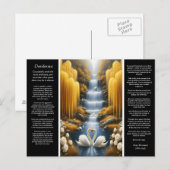 Carte Postale Cascade Desiderata : la dévotion du cœur de la val (Devant / Derrière)