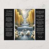 Carte Postale Cascade Desiderata : le reflet du Cœur d'Or (Devant)